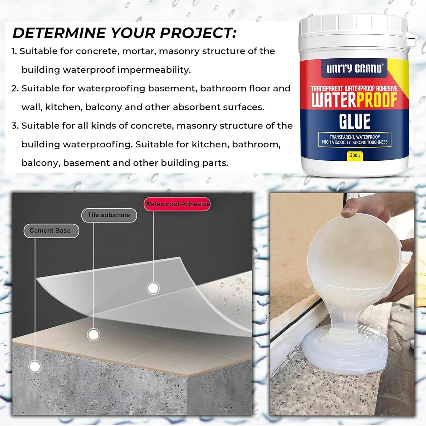 Super Strong Invisible Glue