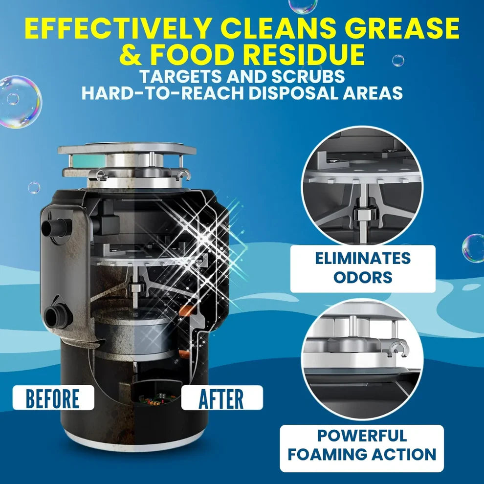 LemonBlast Yellow Bubble Tablets – Odor Eliminator + Blockage Remover