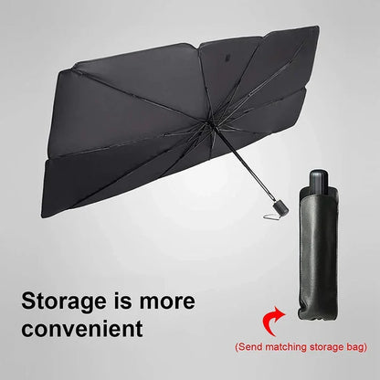 Foldable Windshield Sun Shade Umbrella – Instant Heat & UV Protection