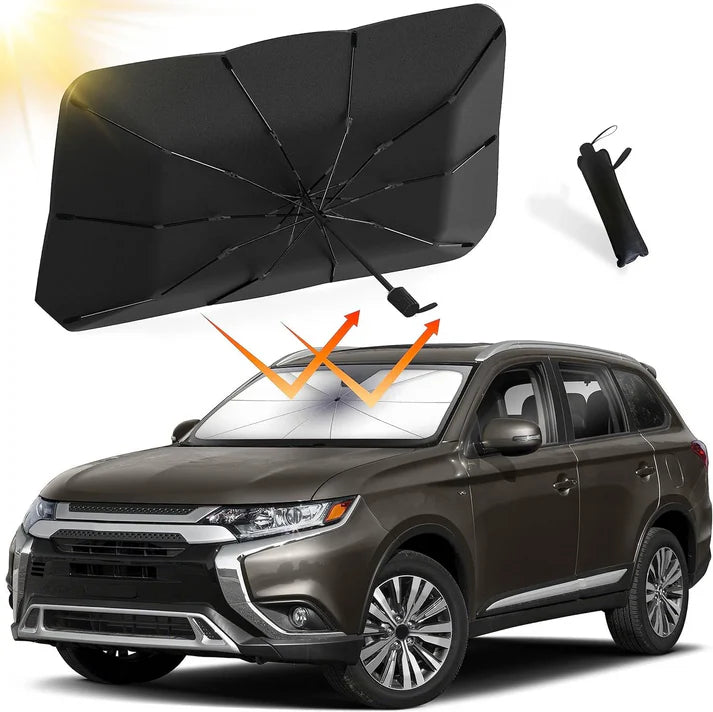 Foldable Windshield Sun Shade Umbrella – Instant Heat & UV Protection