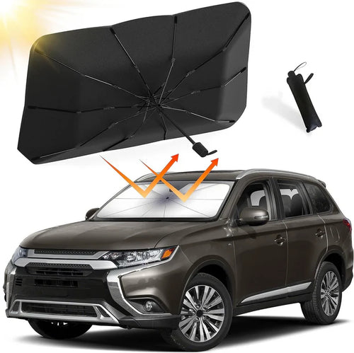 Foldable Windshield Sun Shade Umbrella – Instant Heat & UV Protection